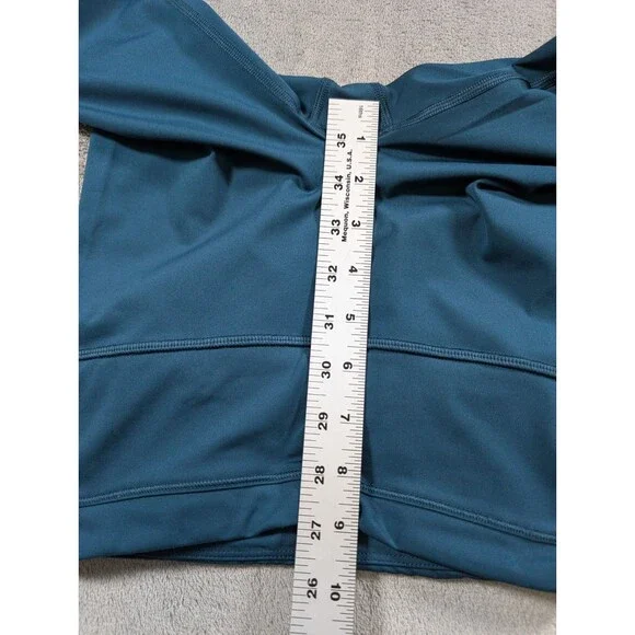 Athleta Accelerate Crop Leggings Womens XXS Teal Athletic Running Pocket - Picture 9 of 11